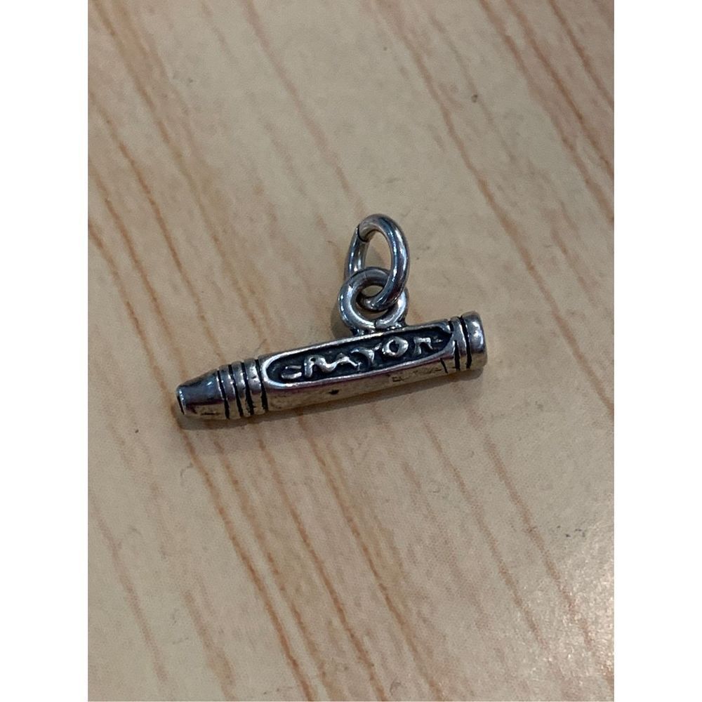 .925 Crayon Sterling Silver Jewelry Charm